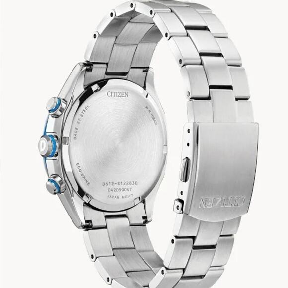 Citizen Eco-Drive Blue Chronograph Watch CA0430-54M - Picture 2 of 12